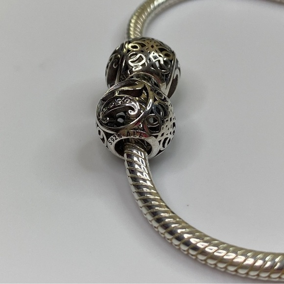 Sterling Silver Vintage Letter H Charm - Picture 5 of 8